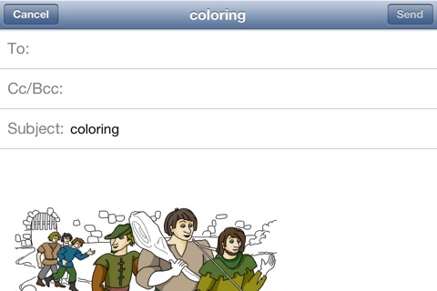 Robin Hood and execution. Coloring book for children screenshot 4