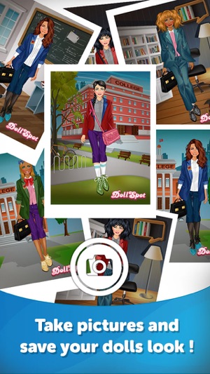 College Girl Dress Up - Fun Doll Makeover Game(圖1)-速報App