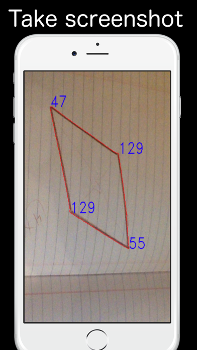 Angleous for iPhone as angle calculator Screenshot 2