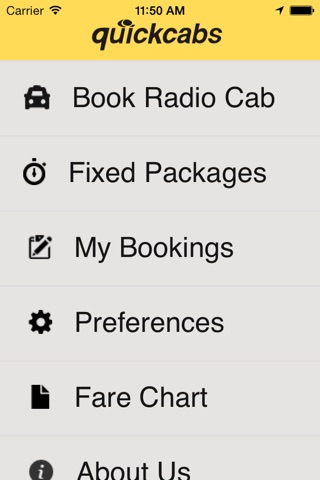 Quickcabs Taxi Booking App screenshot 2