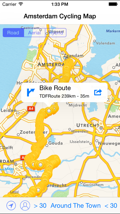 Amsterdam Cycling Map Screenshot 2