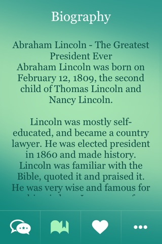 Abraham Lincoln Great Thoughts screenshot 4