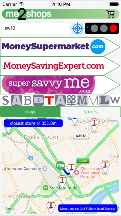 me 2 shops UK supermarkets