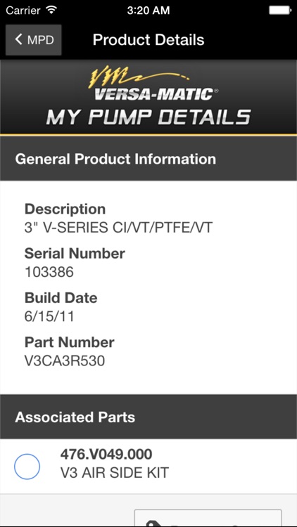 Versa-Matic Pump Tools and Pump Parts and Kits Locator for Air Operated Double Diaphragm AODD Pumps screenshot-3