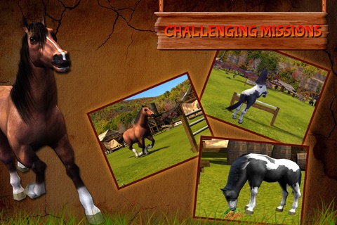 Horse Simulator - Wild Animal Riding Simulation Game to enjoy in Real 3D Farm Fields screenshot 2
