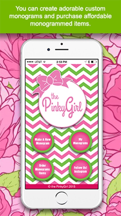 The PinkyGirl Monogram Maker And Text App