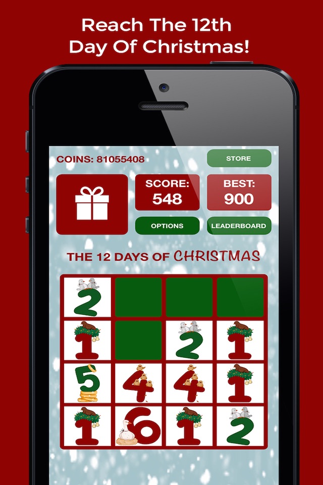12 Days Of Christmas - A 2048 Number Puzzle Game! screenshot 3