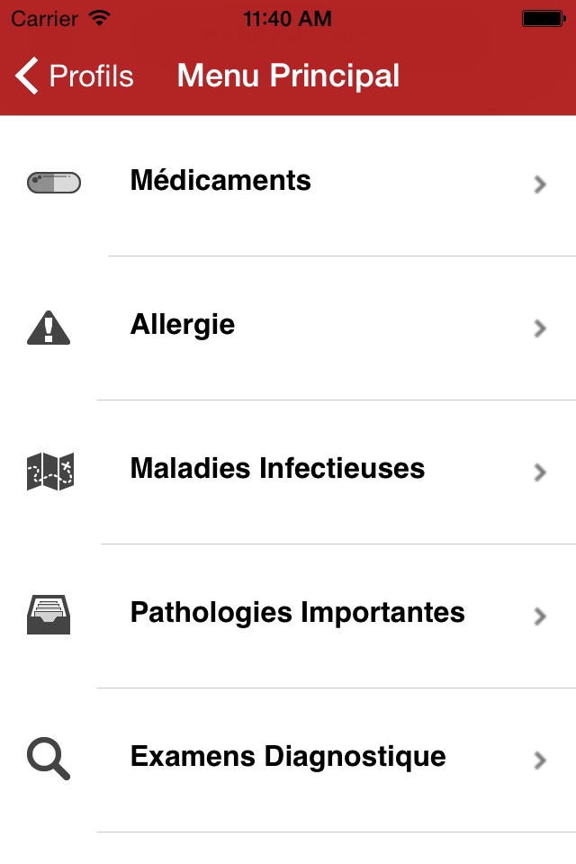 Family Medical History screenshot 2