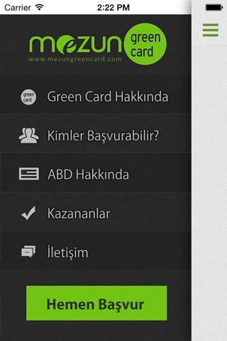 Mezun Greencard screenshot 2