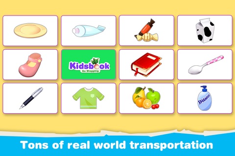 KidsBook: Go Shopping - HD Flash Card Game Design for Kids screenshot 3
