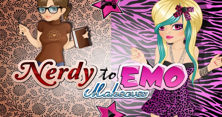 Nerdy to Emo Makeover