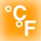 Fahrenheit and celsius thermometer by map