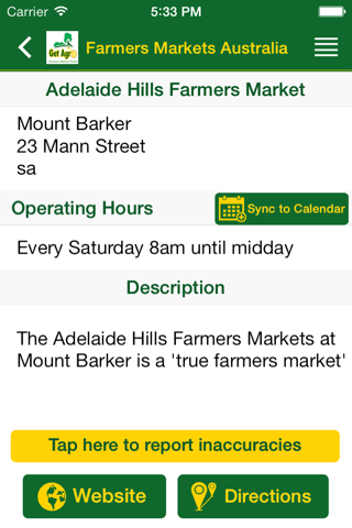 Farmers Markets Australia screenshot 2