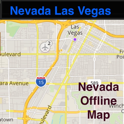 Nevada/Las Vegas Offline Map & Navigation & POI & Travel Guide & Wikipedia with Traffic Cameras Pro - Great Road Trip icon