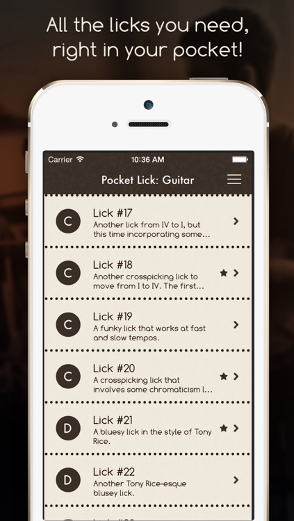 Pocket Lick: Guitar