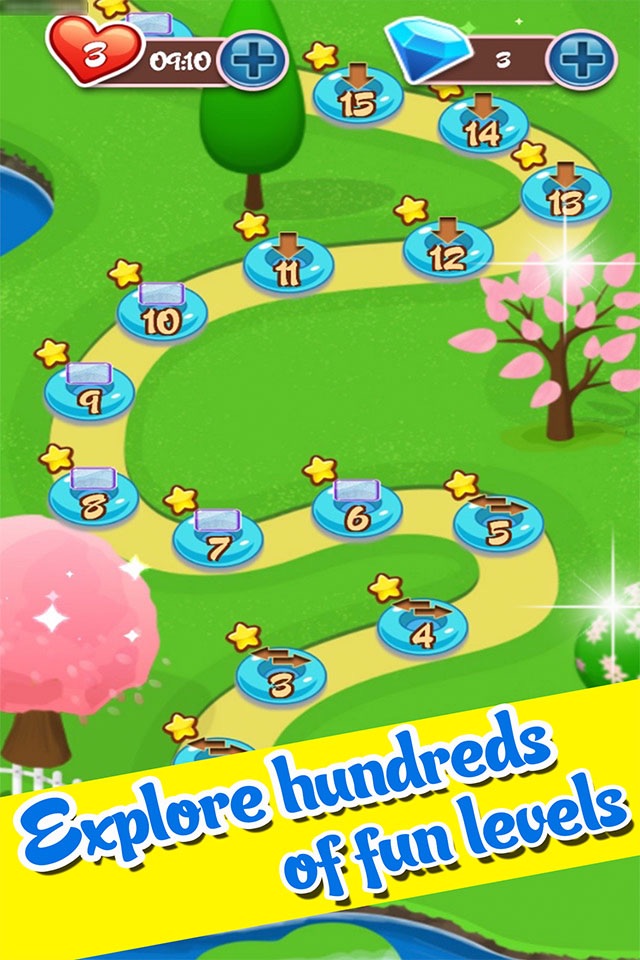 Sweet Jelly Fruit Garden mania : Match 3 Free Game screenshot 4