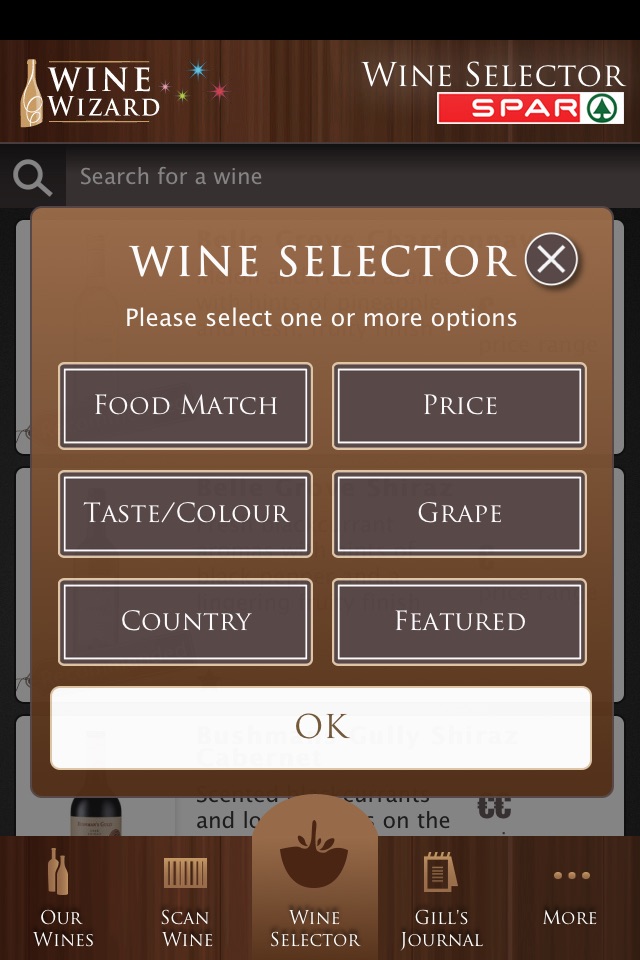 SPAR Wine Wizard screenshot 3