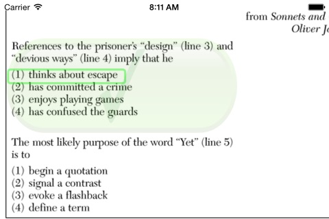 Reading Comprehension - High School screenshot 3