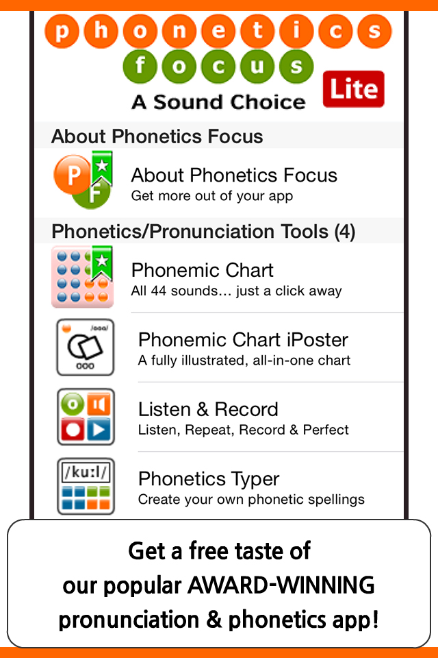 Phonetics Focus Lite