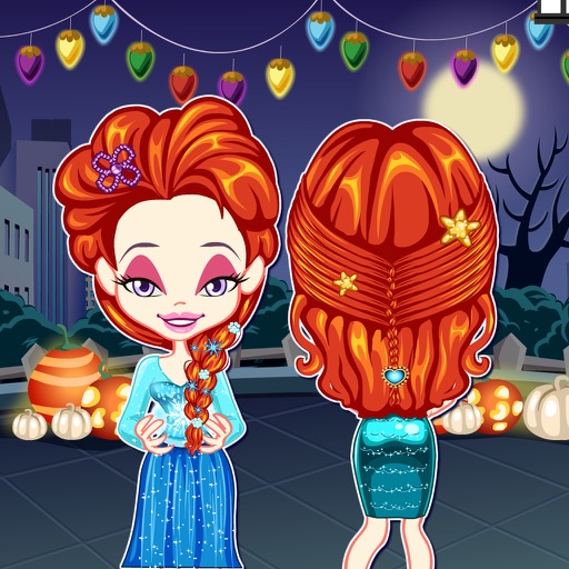 Color Girls Halloween Hairstyles