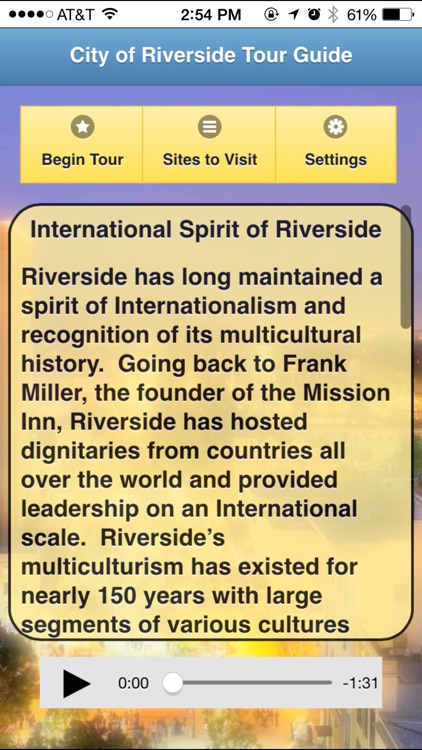 Riverside Tour Guide