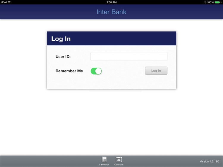 InterBank for iPad