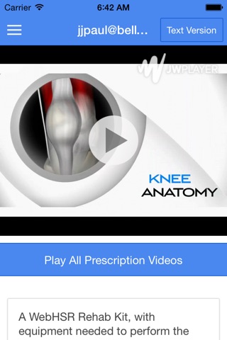 WebHSR: orthopedic and physical therapy care directed by healthcare provider screenshot 4