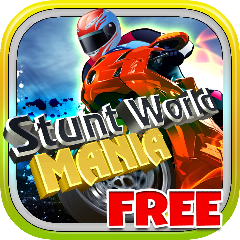Stunt World Mania Free - Virtual Stunt Bike Stock Circuit Racing Game
