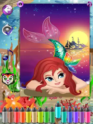Imágen 1 Sirenas: Páginas para Colorear para las Niñas – Colouring Sirena Imagenes Juegos para Niños Grandes iphone