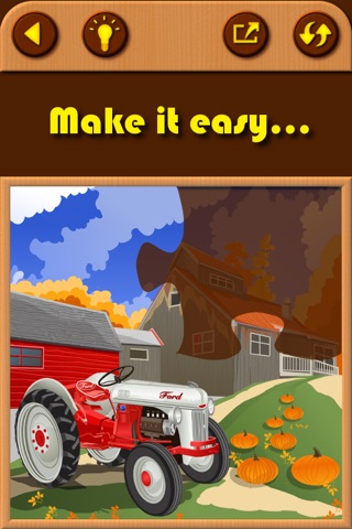 Tractor Jigsaw Puzzle Games for Kids and Preschool Toddler Learning Farm Tractors Car Trucks and Country Vehicles screenshot 3