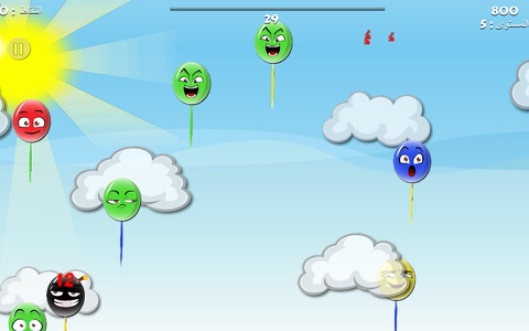 العاب برق : تحدي البالونات - لعبة رياضية تعليمية screenshot 2