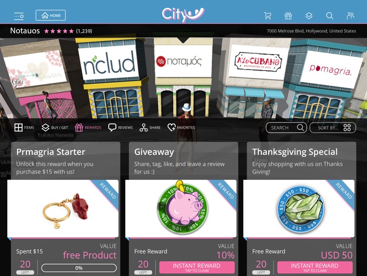 CityU – Virtual online shopping world. Shop with friends, win rewards and find designer styles!