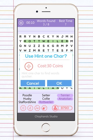 Word Search 2 - Colorful - Free - including 8 packages - 4 Props screenshot 3