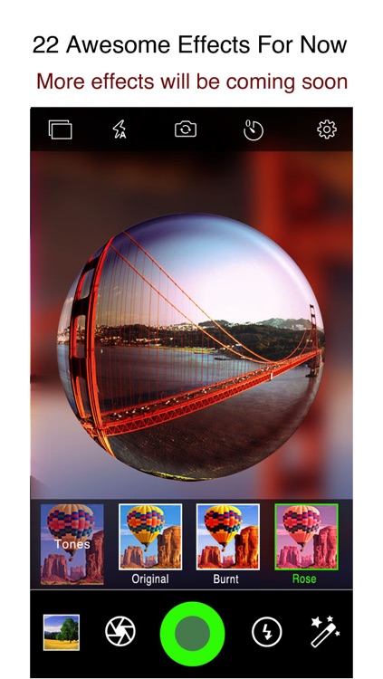 iPixelCamera - Powerful Camera with Old Films, Fisheye Lens, Crystal Scenes and Color Flashlights screenshot-4