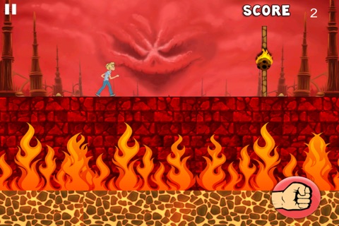 Hellfire Escape! - Extreme Running Man Dash- Free screenshot 4
