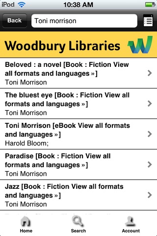 Woodbury U Library screenshot 2