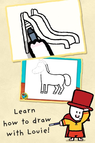 Learn to draw and write with Louie - Educational games for 2 to 5 year old children screenshot 2