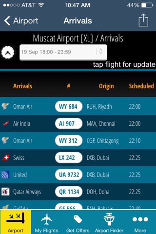 Muscat Airport Pro (MCT) Flight Tracker screenshot 2