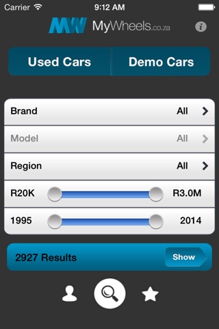 MyWheels screenshot 2