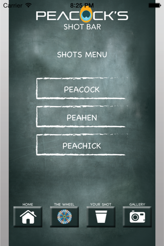 Peacocks Shot Bar screenshot 2