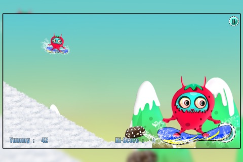 Barry the Berry Snow Monster : The Winter Fun Ski Race screenshot 4