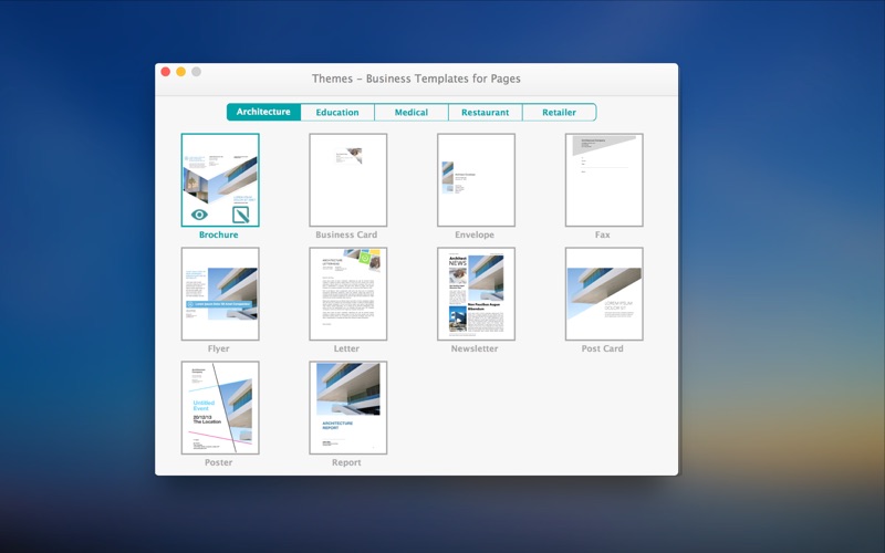 Themes - Business Templates for Pages thumbnail 1