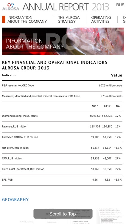 The ALROSA Annual Report 2013