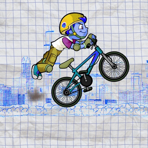 A Pumped Stickman Doodle BMX Rider icon