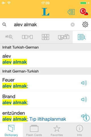 Türkisch <-> Deutsch Wörterbuch Basic screenshot 2