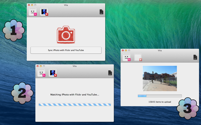 Vita - Sync iPhoto to Flickr and YouTube(圖1)-速報App