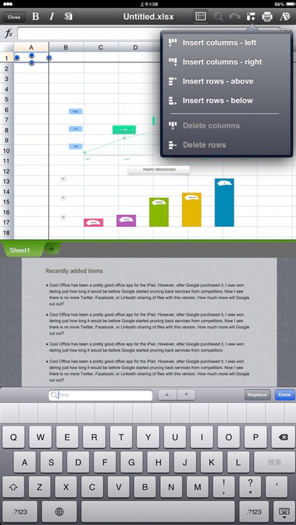 Sheets Suite To Go - for Microsoft Office Excel & Quickoffice Quicksheet  edition