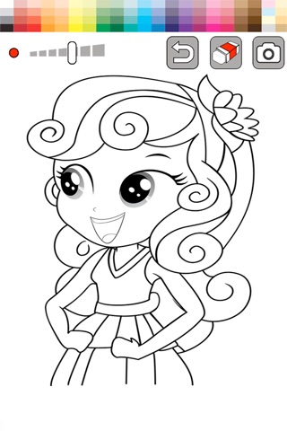 Colouring Books For Kids Pony Equestria Girl Game Edition ( Unofficial ) screenshot 2