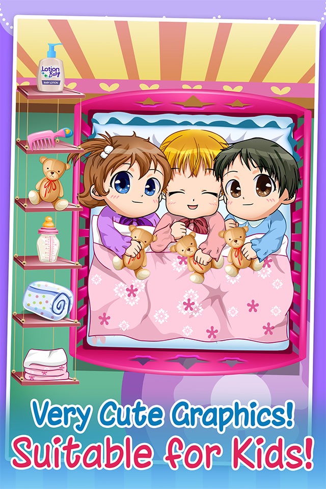 Anime Newborn Baby Care - Mommy's Dress-up Salon Sim Games for Kids! screenshot 4