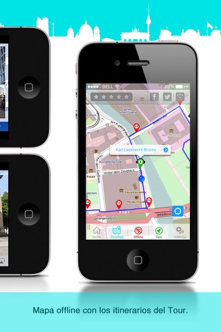 Berlín guía histórico: visita gps multimedia a pie sin costes de roaming con mapa, vídeo y audioguía - SD screenshot 3